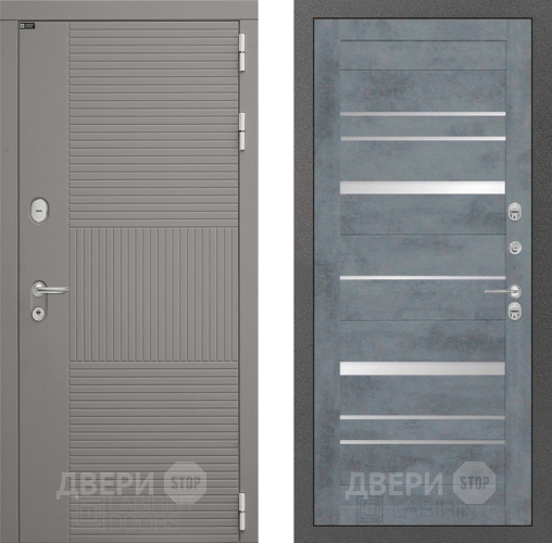 Входная металлическая Дверь Лабиринт (LABIRINT) Формо 20 Бетон темный в Можайске