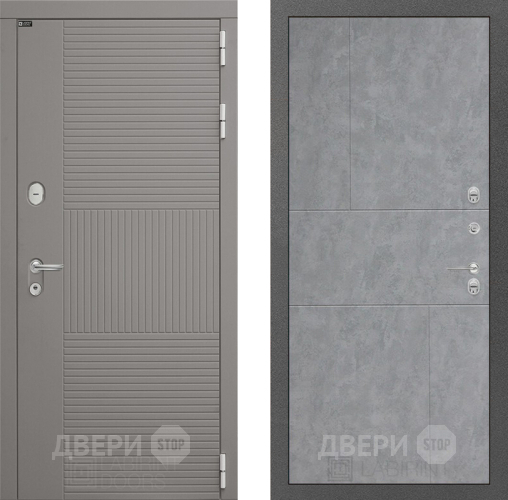 Входная металлическая Дверь Лабиринт (LABIRINT) Формо 21 Бетон светлый в Можайске