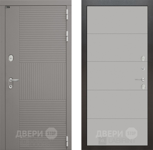 Входная металлическая Дверь Лабиринт (LABIRINT) Формо 13 Грей софт в Можайске