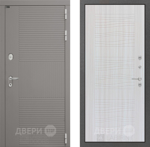 Входная металлическая Дверь Лабиринт (LABIRINT) Формо 06 Сандал белый в Можайске