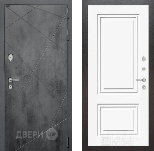 Дверь Лабиринт (LABIRINT) Лофт 26 Белый (RAL-9003) в Можайске