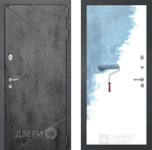 Дверь Лабиринт (LABIRINT) Лофт 28 Под покраску в Можайске