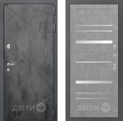 Входная металлическая Дверь Лабиринт (LABIRINT) Лофт 20 Бетон светлый в Можайске