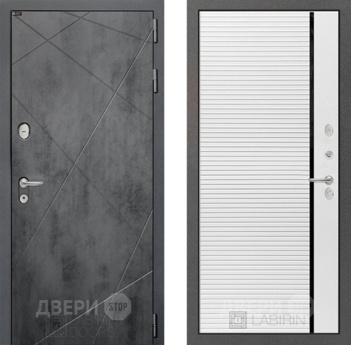 Дверь Лабиринт (LABIRINT) Лофт 22 Белый софт в Можайске