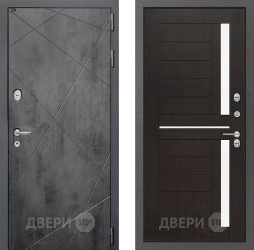 Входная металлическая Дверь Лабиринт (LABIRINT) Лофт 02 Венге в Можайске