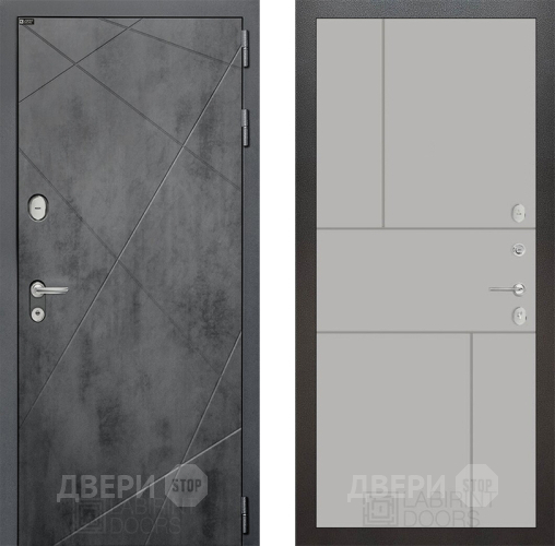 Входная металлическая Дверь Лабиринт (LABIRINT) Лофт 21 Грей софт в Можайске