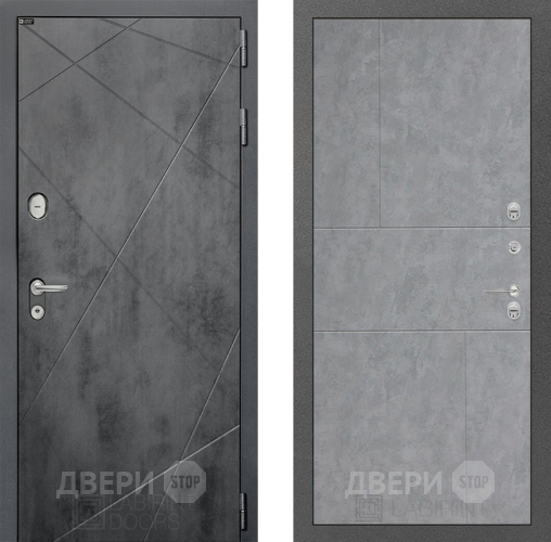 Входная металлическая Дверь Лабиринт (LABIRINT) Лофт 21 Бетон светлый в Можайске