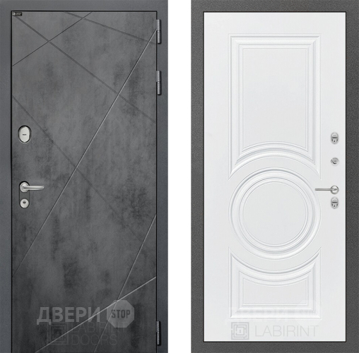 Дверь Лабиринт (LABIRINT) Лофт 23 Белый софт в Можайске