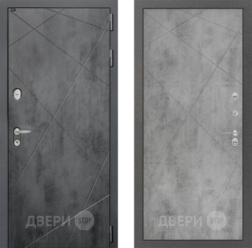 Входная металлическая Дверь Лабиринт (LABIRINT) Лофт 24 Бетон светлый в Можайске