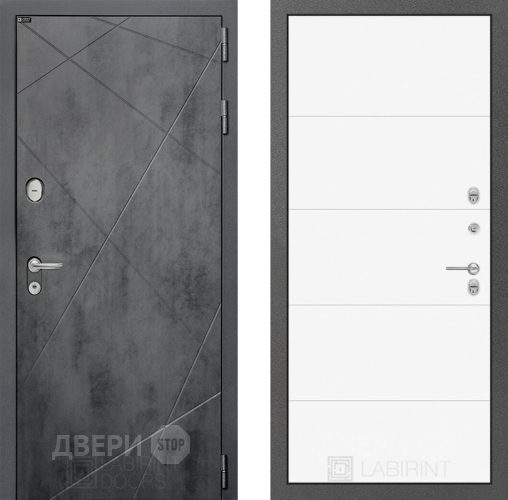 Дверь Лабиринт (LABIRINT) Лофт 13 Белый софт в Можайске