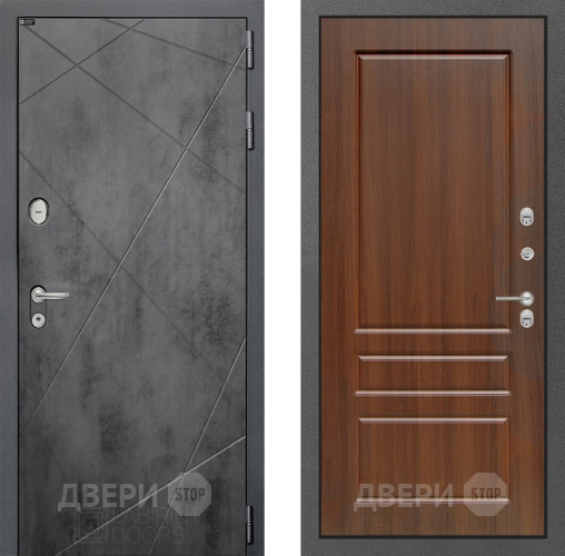 Входная металлическая Дверь Лабиринт (LABIRINT) Лофт 03 Орех бренди в Можайске