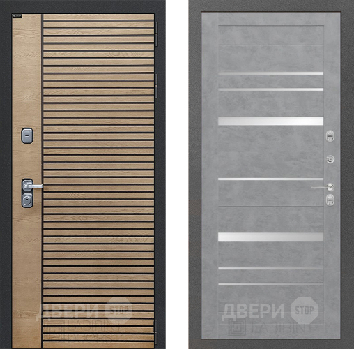 Входная металлическая Дверь Лабиринт (LABIRINT) Ritm 20 Бетон светлый в Можайске