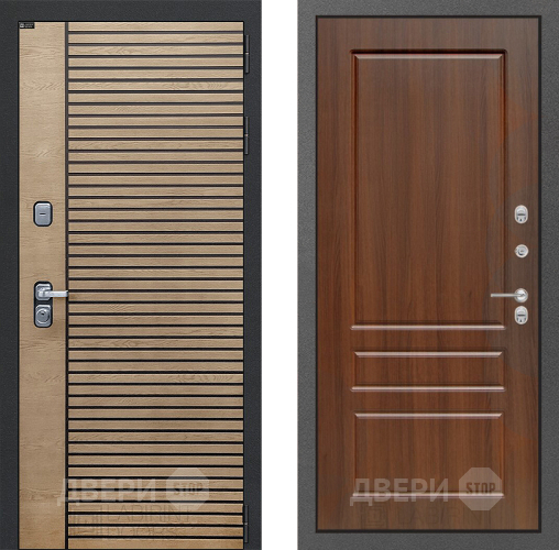 Входная металлическая Дверь Лабиринт (LABIRINT) Ritm 03 Орех бренди в Можайске