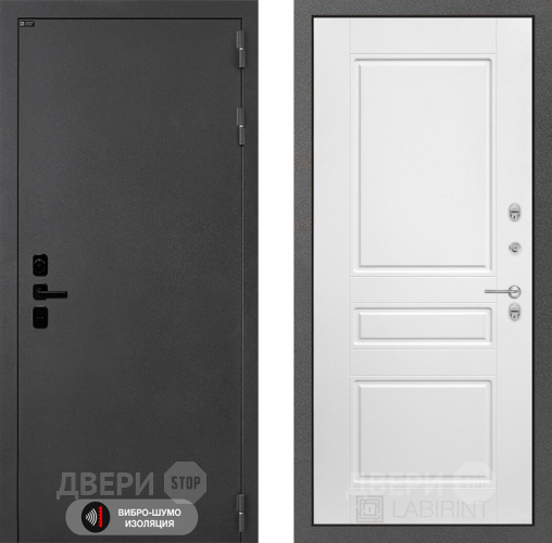 Дверь Лабиринт (LABIRINT) Acustic 03 Белый софт в Можайске