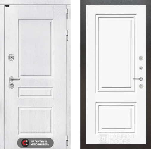 Дверь Лабиринт (LABIRINT) Versal 26 Белый (RAL-9003) в Можайске