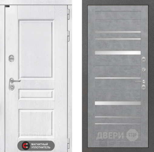 Входная металлическая Дверь Лабиринт (LABIRINT) Versal 20 Бетон светлый в Можайске