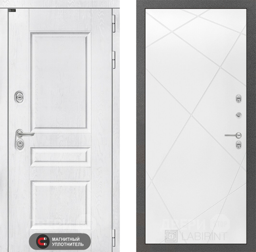 Дверь Лабиринт (LABIRINT) Versal 24 Белый софт в Можайске