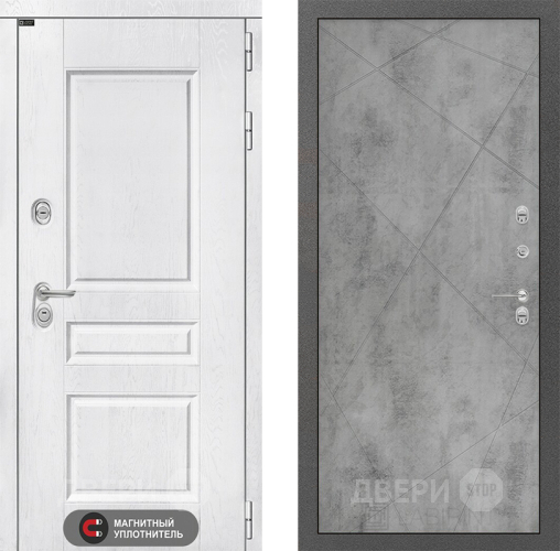 Входная металлическая Дверь Лабиринт (LABIRINT) Versal 24 Бетон светлый в Можайске