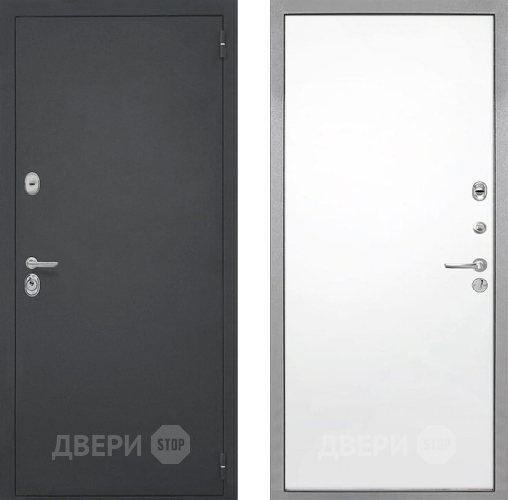 Входная металлическая Дверь Интекрон (INTECRON) Гектор Гладкая Силк Сноу в Можайске
