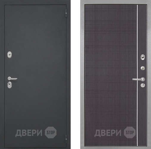 Входная металлическая Дверь Интекрон (INTECRON) Гектор В-07 с молдингом Венге в Можайске