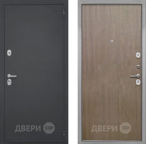 Входная металлическая Дверь Интекрон (INTECRON) Гектор Гладкая шпон Венге коричневый в Можайске