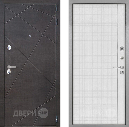 Входная металлическая Дверь Интекрон (INTECRON) Сенатор Лучи В-07 с молдингом Лофт белый в Можайске