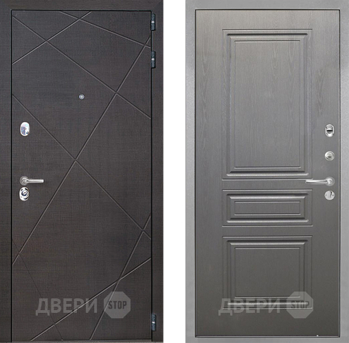 Входная металлическая Дверь Интекрон (INTECRON) Сенатор Лучи ФЛ-243 Графит вуд дуб в Можайске