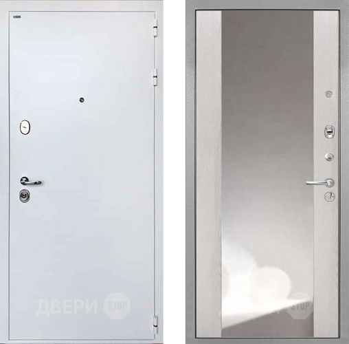 Дверь Интекрон (INTECRON) Колизей White ФЛЗ-516 Зеркало Сосна белая в Можайске