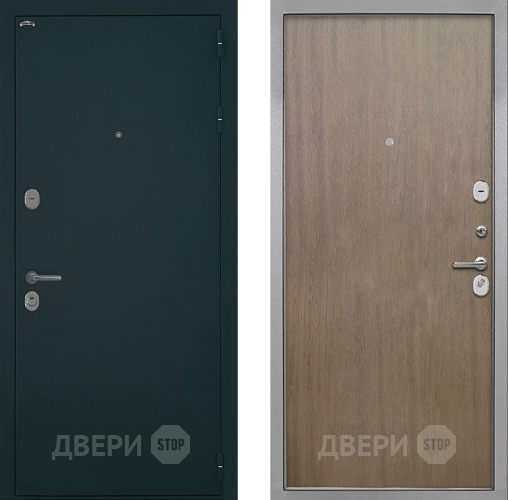 Входная металлическая Дверь Интекрон (INTECRON) Греция Гладкая шпон Венге коричневый в Можайске