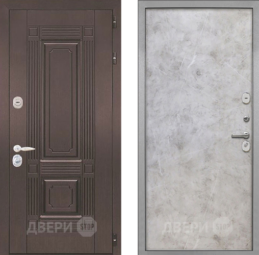 Входная металлическая Дверь Интекрон (INTECRON) Италия Гладкая Мрамор светлый в Можайске