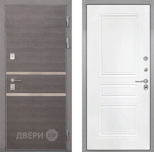 Входная металлическая Дверь Интекрон (INTECRON) Неаполь ФЛ-243 Белый матовый в Можайске
