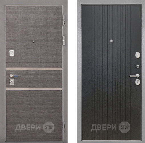 Входная металлическая Дверь Интекрон (INTECRON) Неаполь ФЛ-295 Лофт черный в Можайске