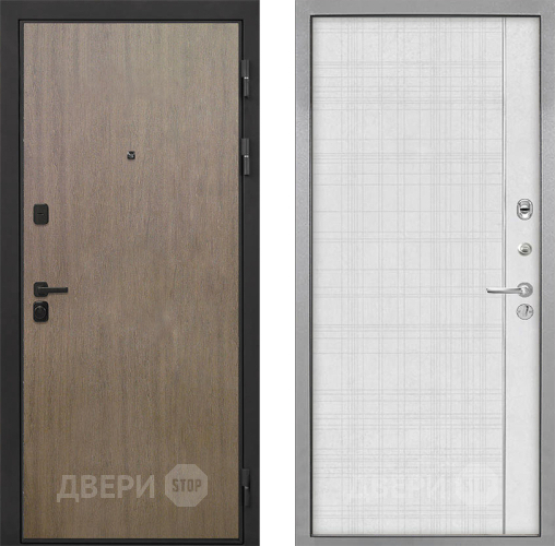 Входная металлическая Дверь Интекрон (INTECRON) Профит Black Венге Коричневый В-07 с молдингом Лофт белый в Можайске