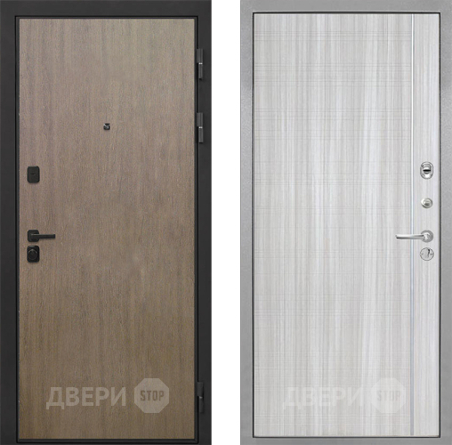 Входная металлическая Дверь Интекрон (INTECRON) Профит Black Венге Коричневый В-07 с молдингом Сандал белый в Можайске