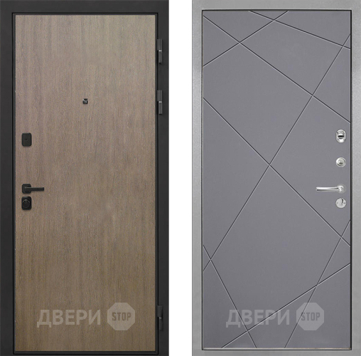 Входная металлическая Дверь Интекрон (INTECRON) Профит Black Венге Коричневый Лучи-М Графит софт в Можайске