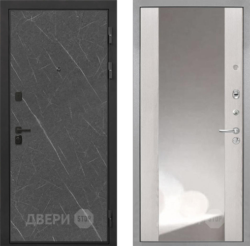 Дверь Интекрон (INTECRON) Профит Black Гранит Лава Оникс ФЛЗ-516 Зеркало Сосна белая в Можайске