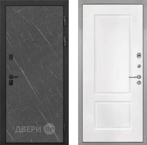 Дверь Интекрон (INTECRON) Профит Black Гранит Лава Оникс КВ-2 Белый матовый в Можайске