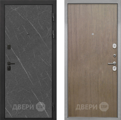 Входная металлическая Дверь Интекрон (INTECRON) Профит Black Гранит Лава Оникс Гладкая шпон Венге коричневый в Можайске