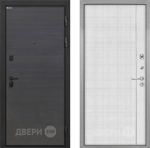 Входная металлическая Дверь Интекрон (INTECRON) Профит Black Эковенге В-07 с молдингом Лофт белый в Можайске