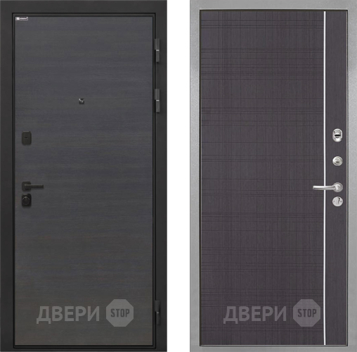 Входная металлическая Дверь Интекрон (INTECRON) Профит Black Эковенге В-07 с молдингом Венге в Можайске