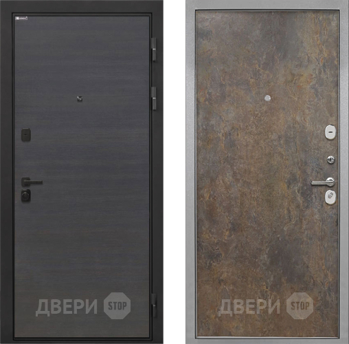 Входная металлическая Дверь Интекрон (INTECRON) Профит Black Эковенге Гладкая Гранж в Можайске