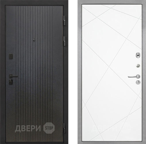 Входная металлическая Дверь Интекрон (INTECRON) Профит Black ФЛ-295 Лучи-М Софт милк в Можайске