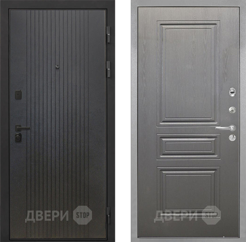 Входная металлическая Дверь Интекрон (INTECRON) Профит Black ФЛ-295 ФЛ-243 Графит вуд дуб в Можайске
