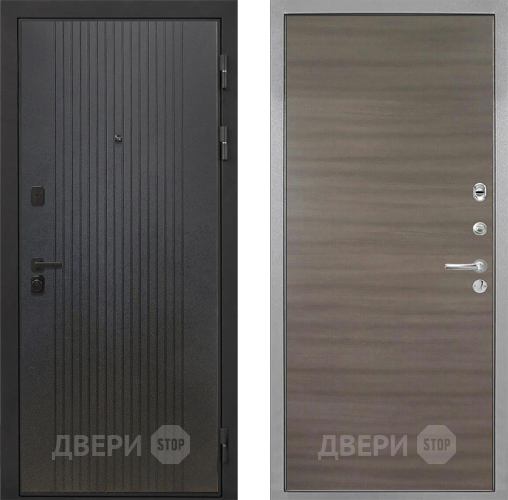 Входная металлическая Дверь Интекрон (INTECRON) Профит Black ФЛ-295 Гладкая Дуб тоскано поперечный в Можайске