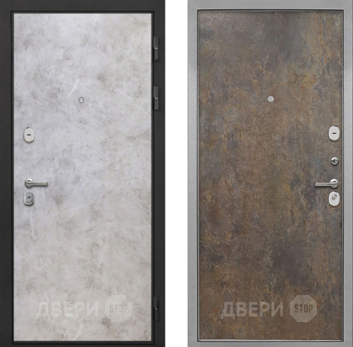 Входная металлическая Дверь Интекрон (INTECRON) Гектор Мрамор Светлый Гладкая Гранж в Можайске