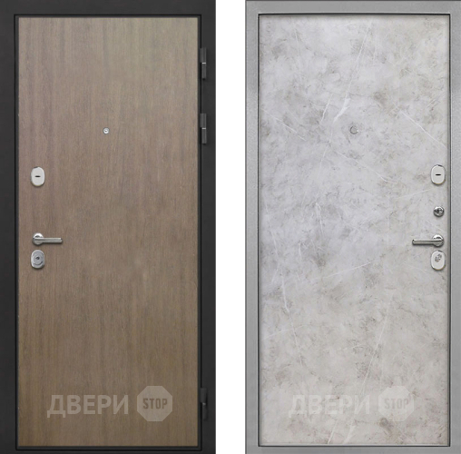 Входная металлическая Дверь Интекрон (INTECRON) Гектор Венге Коричневый Гладкая Мрамор светлый в Можайске