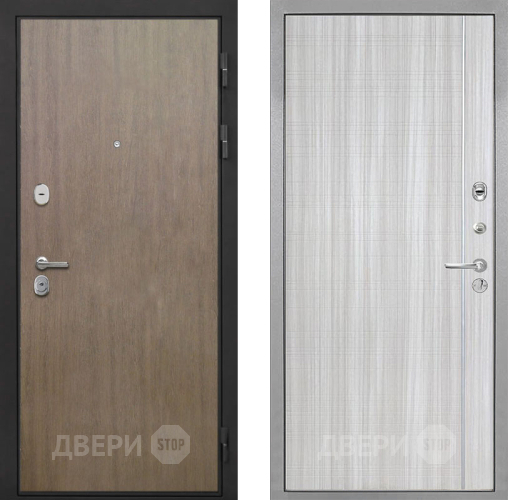 Входная металлическая Дверь Интекрон (INTECRON) Гектор Венге Коричневый В-07 с молдингом Сандал белый в Можайске