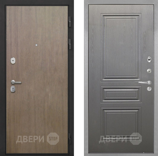 Входная металлическая Дверь Интекрон (INTECRON) Гектор Венге Коричневый ФЛ-243 Графит вуд дуб в Можайске