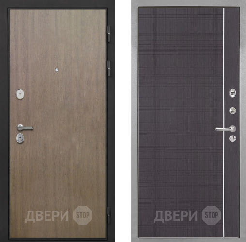 Входная металлическая Дверь Интекрон (INTECRON) Гектор Венге Коричневый В-07 с молдингом Венге в Можайске
