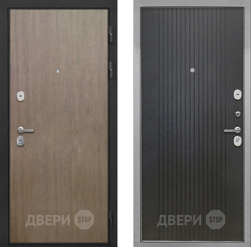 Входная металлическая Дверь Интекрон (INTECRON) Гектор Венге Коричневый ФЛ-295 Лофт черный в Можайске